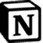 Notion logo for AI knowledge base and documentation integration